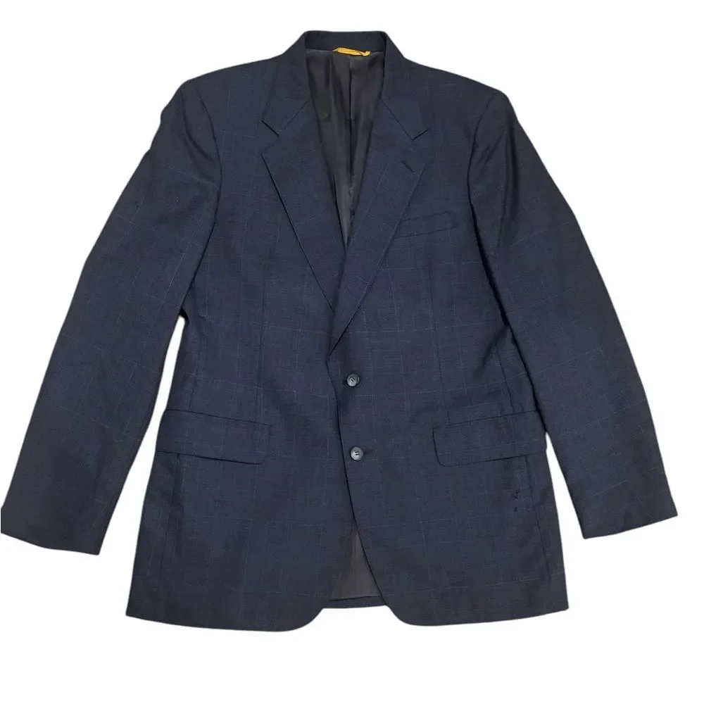 Men's Classic Navy Blue Blazer/Suit Jacket Sports Coat by Kuppenheimer-size 40R